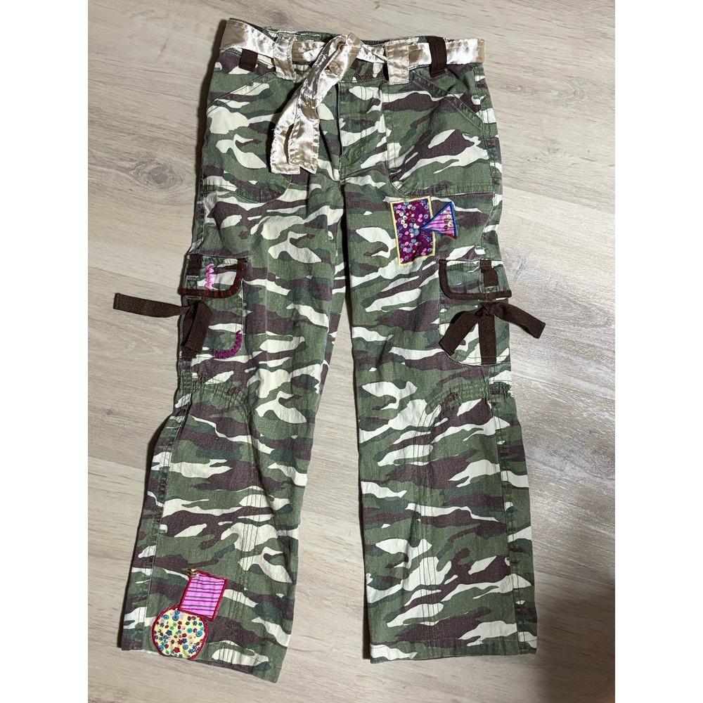 Nickelodeon Unfabulous Y2K camo‎ pants RARE Youth Size 10